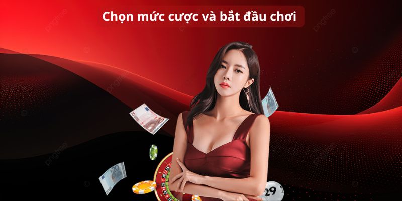 Chọn mức đặt cược và bắt đầu cá cược